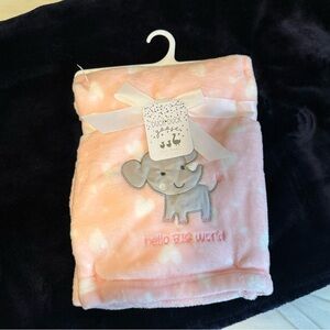 Duck Duck Goose Pink Elephant Baby Blanket